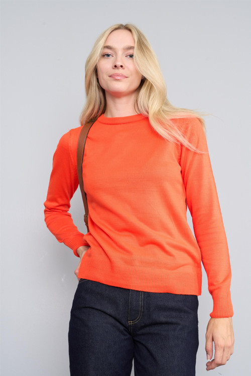 Çetinkaya Miramira Kadın B Yaka Mercan Kazak