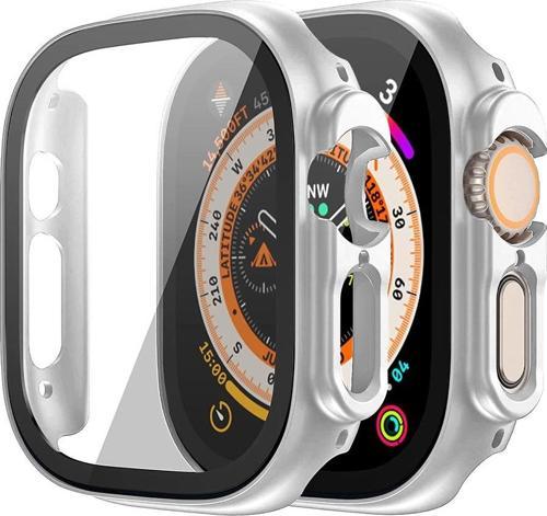 Apple Watch Ultra Kılıf Matte Premium WatchBand Gümüş