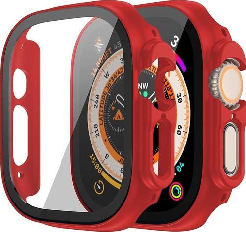 Apple Watch Ultra Kılıf Matte Premium WatchBand Kırmızı
