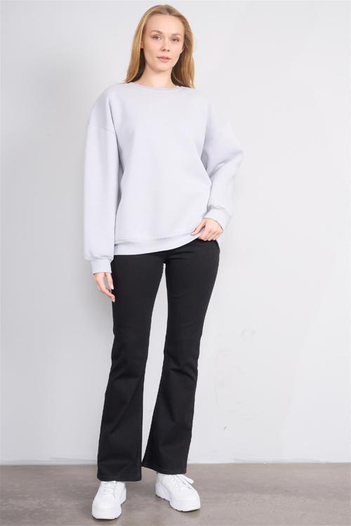 7811 Bayan Jean İspanyol Paça Pantolon Siyah