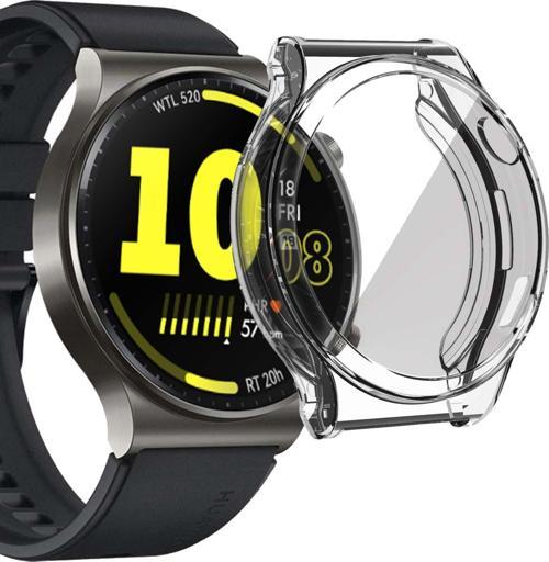 Huawei Watch GT Runner Kılıf 360 Full Round Soft Silicone Şeffaf