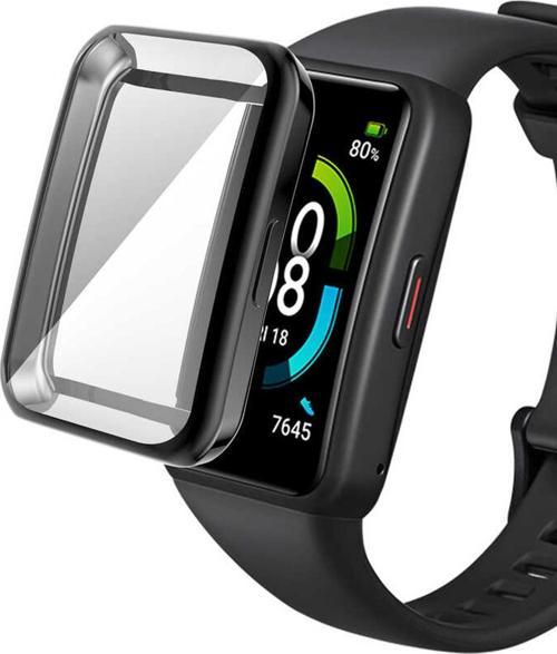 Huawei Band 6 Kılıf 360 Full Round Soft Silicone Siyah