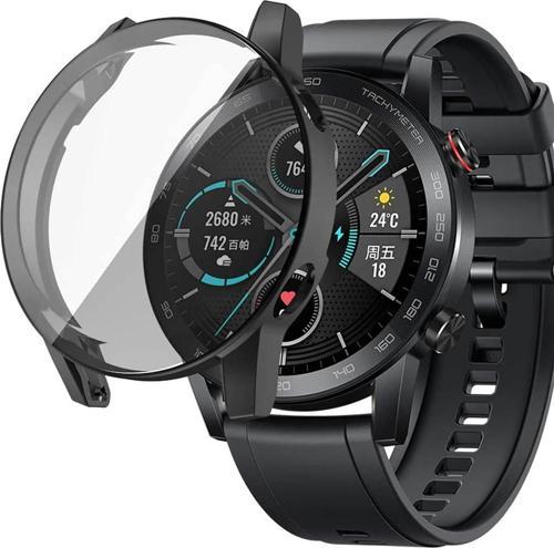 Huawei Honor Magic Watch 2 46mm Kılıf 360 Full Round Soft Silicone Siyah