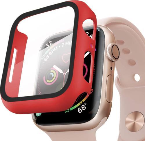 Apple Watch Series 6 44mm Kılıf Matte Premium Slim WatchBand Kırmızı