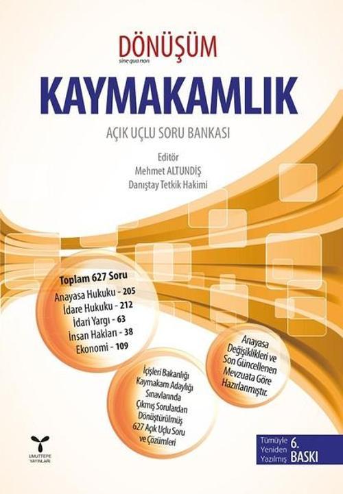 Dönüşüm-Kaymakamlık-Açık Uçlu Soru Bankası