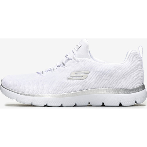Kadın Sneaker ( Günlük) 149037 WSL Skechers Summıts - Leopard Spot Beyaz/Gümüş
