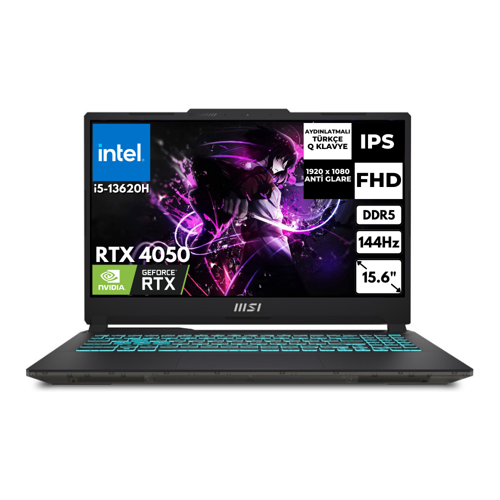 Cyborg 15 i5-13420H 64 GB 1 TBSSD 6GB RTX4050 144Hz 15.6" FHD Windows 11 Home Gaming Laptop A13VE-1252XTRAT38