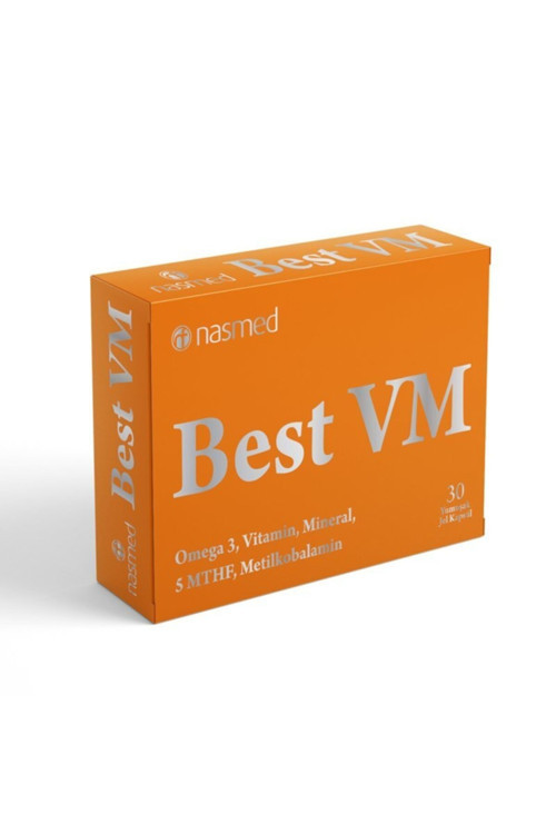 BEST VM2 YUMUŞAK KAPSÜL, MULTİVİTAMİN VE MİNERAL İÇEREN TAKVİYE EDİCİ GIDA 30 kapsül