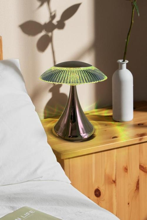 LW-31 Abajur Kristal Elmas Masa Lambası Romantik Akrilik Led Gece Lambası Gold