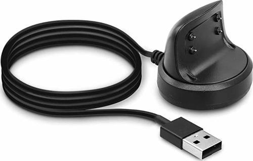 Samsung Galaxy Gear Fit 2 Pro Manyetik USB Şarj Kablosu Siyah
