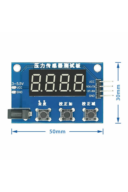 Hx711 Gösterge Modülü Elektronik Tartı 5/10 Kg Ağırlık Sensör Hassas Ölçüm Dijital Ekran Load Cell
