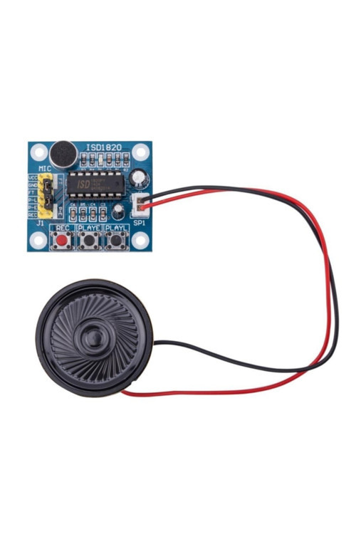 Isd1820 Ses Kayıt Modülü Ses Çalma Modülü 8Ohm 0.5W Hoparlör