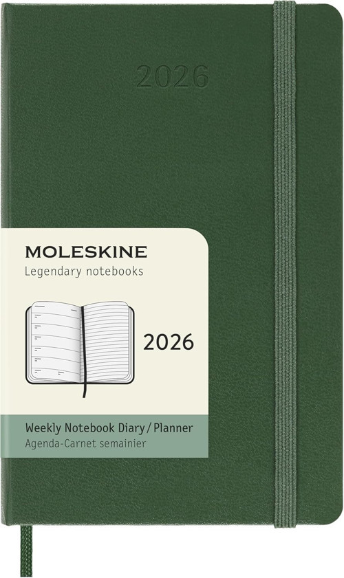 Moleskine 12 Ay Haftalik Ajanda Cep Boy Sert Kapak Mersin Yeşili