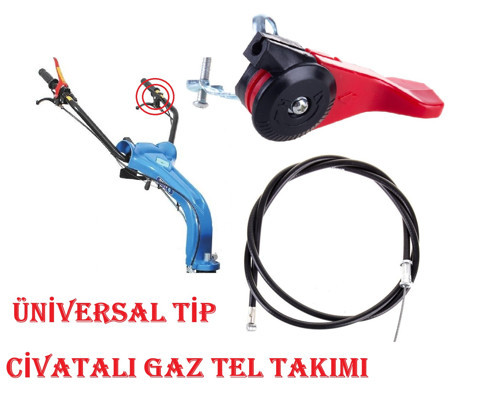 DALAZ, FLASH 4000 ÇAPA MAKİNASI UYUMLU GAZ KOLU,GAZ TELİ TAKIM,SIKTIRMALI