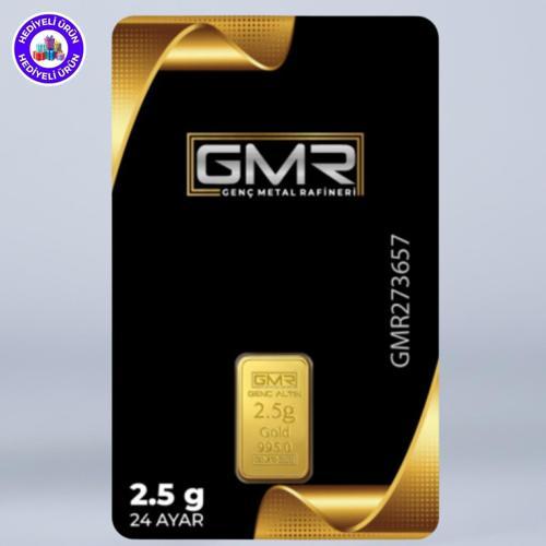 GMR E-Gümüş 2.5 gr 24 Ayar Külçe Altın