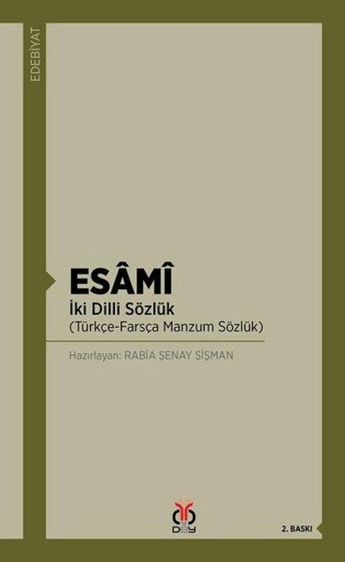Esami-İki Dilli Sözlük Türkçe Frasça Manzum Sözlük