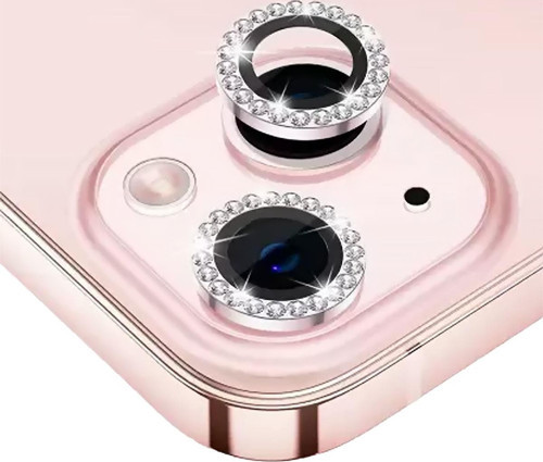 IPHONE 14/14 PLUS TAŞLI PEMBE KAMERA KORUYUCU