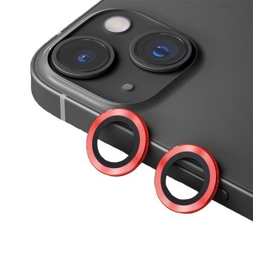 METAL RİNG IPHONE 15/15 PLUS KIRMIZI KAMERA KORUYUCU