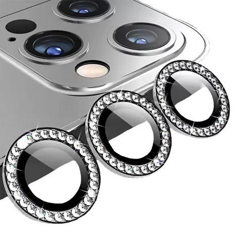 IPHONE 14 PRO/14 PRO MAX TAŞLI SİYAH KAMERA KORUYUCU