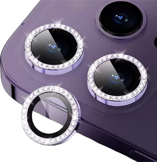 IPHONE 14 PRO/14 PRO MAX TAŞLI MOR KAMERA KAMERA KORUYUCU