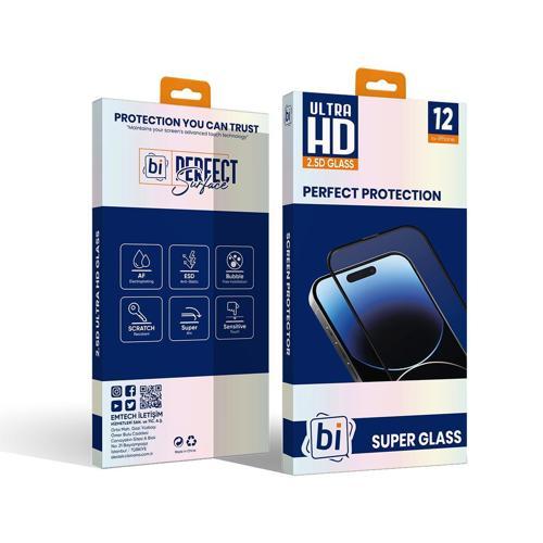 Bİ 2,5D SUPER GLASS IPHONE 12/12 PRO EKRAN KORUYUCU