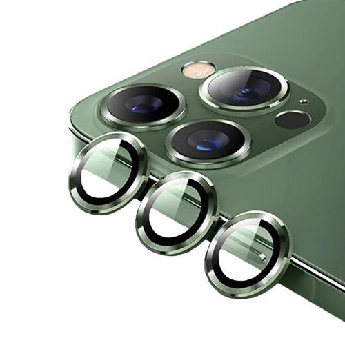 METAL RİNG IPHONE 14 PRO/14 PRO MAX KOYU YEŞİL KAMERA KORUYUCU