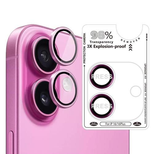 IPHONE 17/16/16 PLUS SAFİR PEMBE KAMERA KORUYUCU