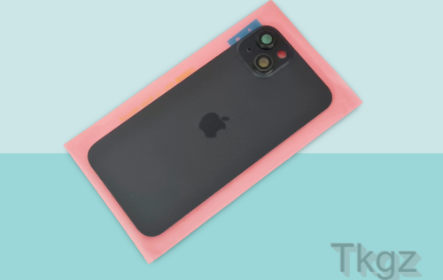 İphone 15 PLUS Arka Pil Batarya Kapağı Kapak ( Full Kamera Lensli ) SİYAH