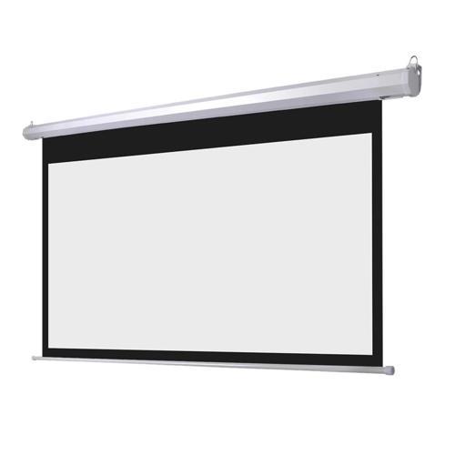 Epp-200, 200x200, Motorlu, Projeksiyon Perdesi, Uzaktan Kumandalı, Arkası Siyah Fonlu, Duvar