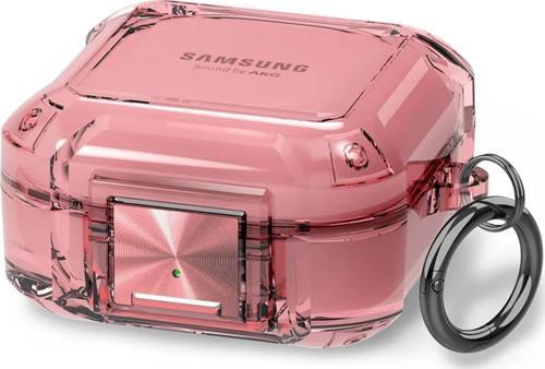 Samsung Galaxy Buds FE Kılıf Safety Lock Protection Pembe