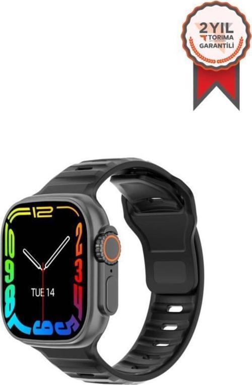 Dt 8 Ultra Smart Watch 49 Mm 2.0 Inç Tam Ekran Akıllı Saat Nfc Siyah Kasa