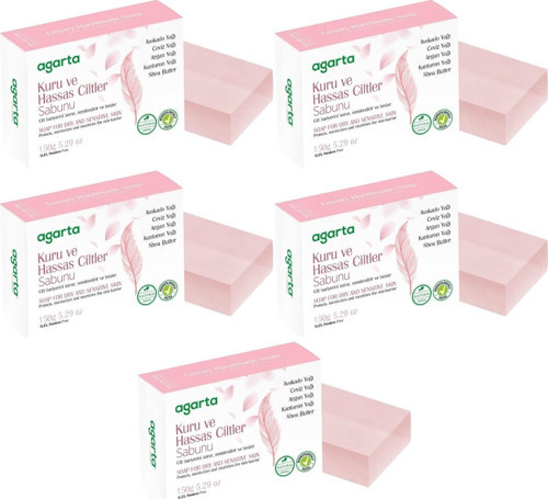 El Yapımı Doğal Sabun 150GR Kuru ve Hassas Ciltler (5 Li Set)