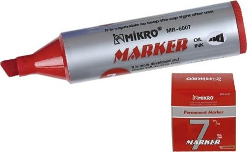 Mikro Jumbo Marker Kalem 7.0Mm Kırmızı - 2 adet