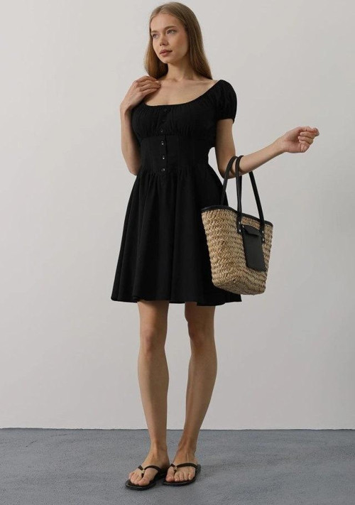 Beli Korseli Mini Elbise