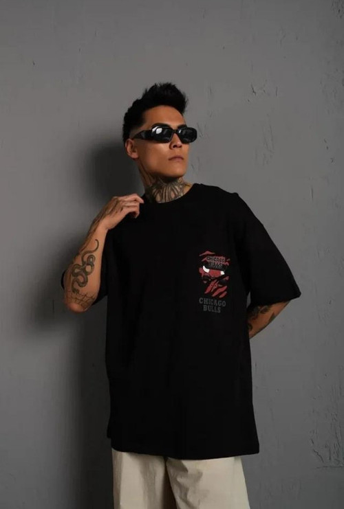 Erkek Sırt Baskılı A Kalite Oversize Tshirt