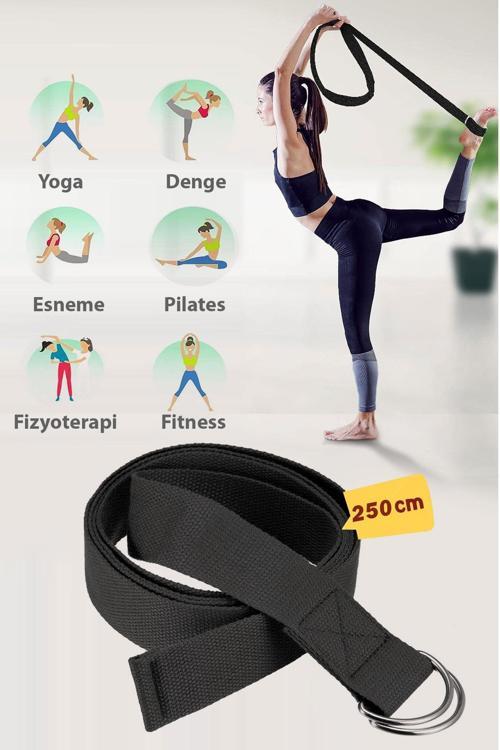 Doğal Pamuklu Yüksek Kalite 250 Cm Yoga Kemeri