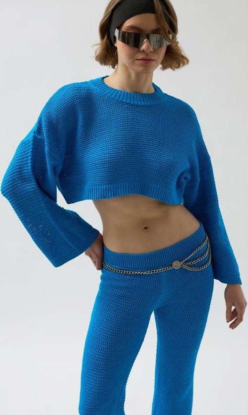 Oversize Triko Bluz Pantolon Takım