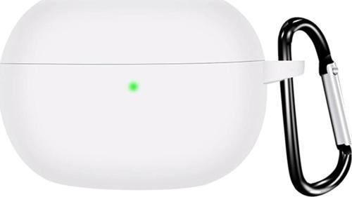 Xiaomi Redmi Buds 4 Pro Kılıf Askılı Mat Silikon Beyaz
