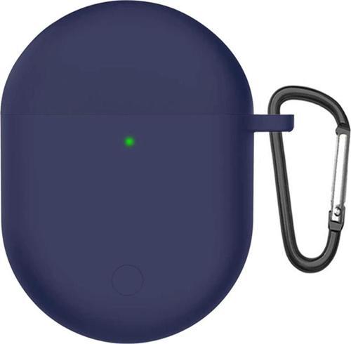 Xiaomi Redmi Buds 4 Kılıf Askılı Mat Silikon Lacivert