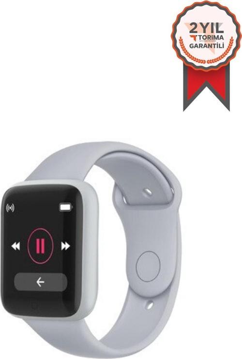 Y68 Smart Watch Nabız Ölçer Çok Fonksiyonlu Bt Akıllı Saat Gri