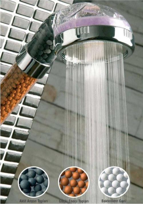 Boncuklu Su Tasarruflu Kireç Önleyici Duş Başlığı