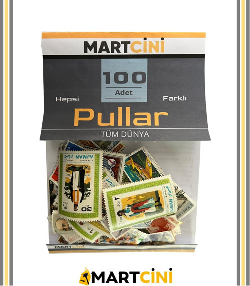 100 Adet Farklı Ülkelerden Dünya Pulları – Koleksiyonluk Karışık Set