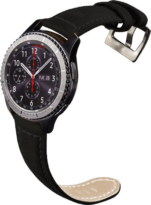 Huawei Watch 22mm KRD-21 Süet Siyah Kordon