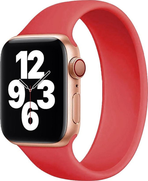 Apple Watch 42-44-45-46-49mm KRD-18 Silikon M Kırmızı Kordon