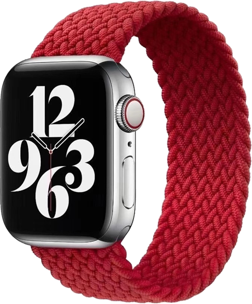 Apple Watch 38-40-41mm KRD-15 Örgü Kırmızı M Kordon