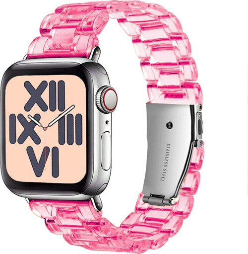 Apple Watch 38-40-41mm KRD-22 Candy Şeker Pembe Kordon