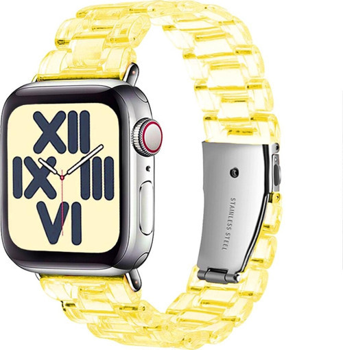 Apple Watch 42-44-45-46-49mm KRD-22 Candy Sarı Kordon