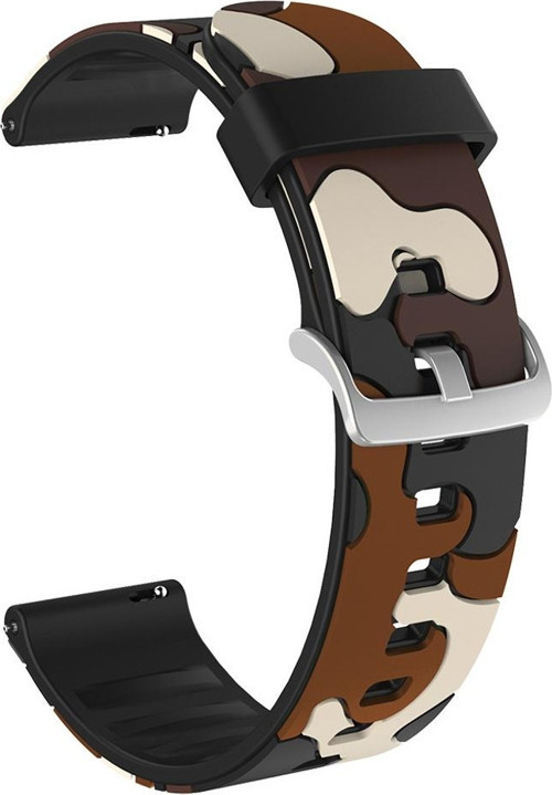 Samsung Watch 20mm KRD-24 Kamuflaj Kahverengi Kordon