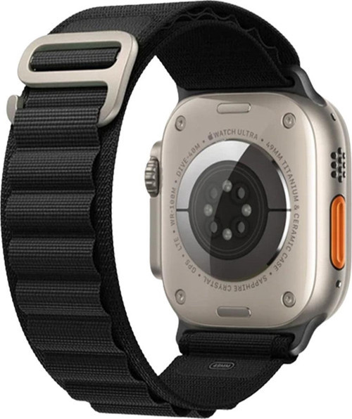 APPLE WATCH 42-44-45-46-49MM KRD-26 ALPINE SİYAH KORDON