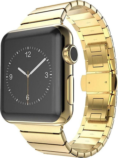 APPLE WATCH 38-40-41MM KRD-09 KLASİK METAL GOLD KORDON